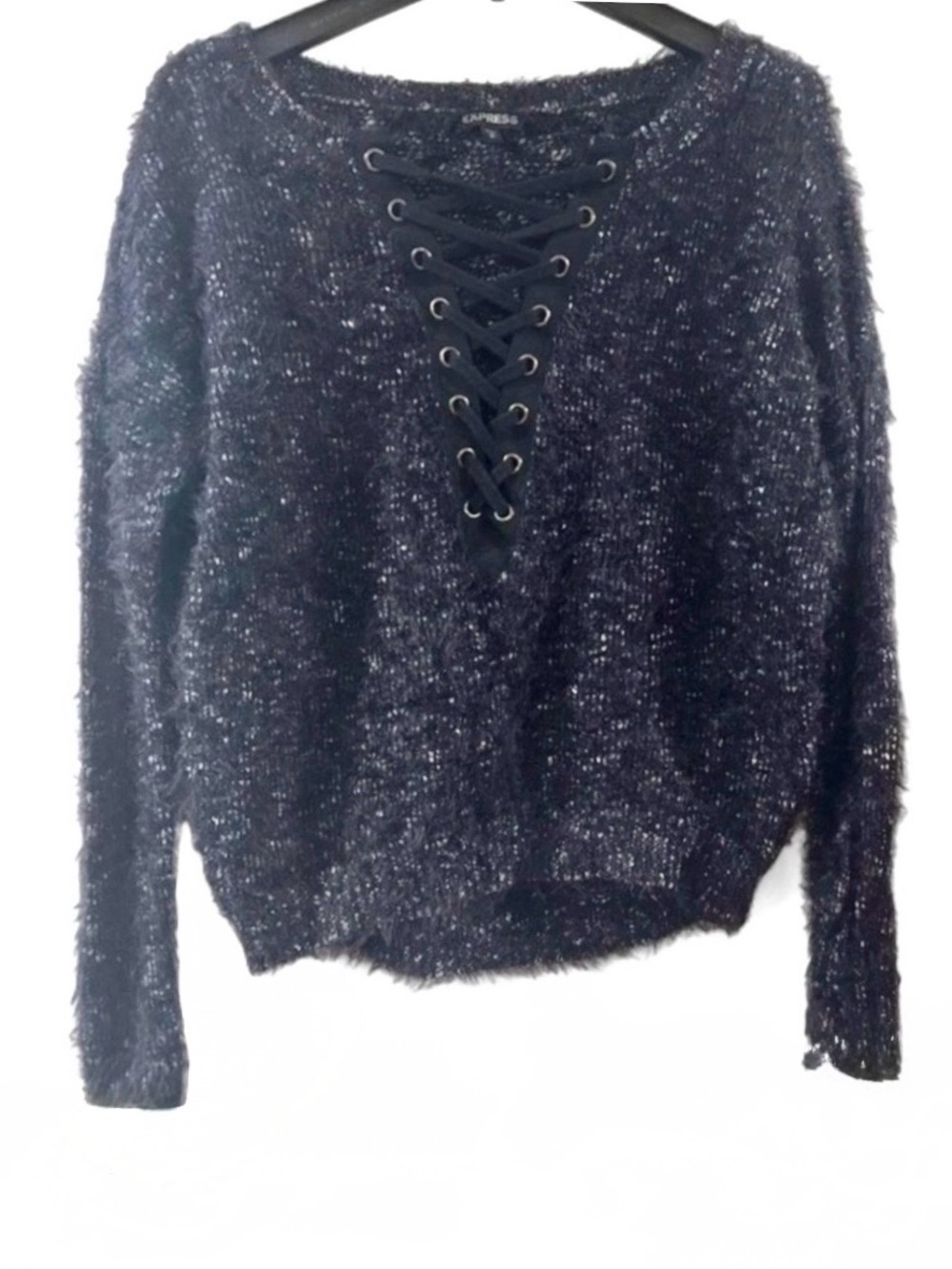 Express Fuzzy Textured Knit Sweater Size Women’s Small